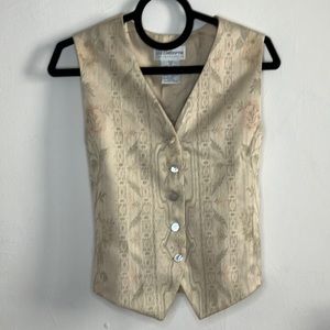 Liz Claiborne | Tan Floral Vest